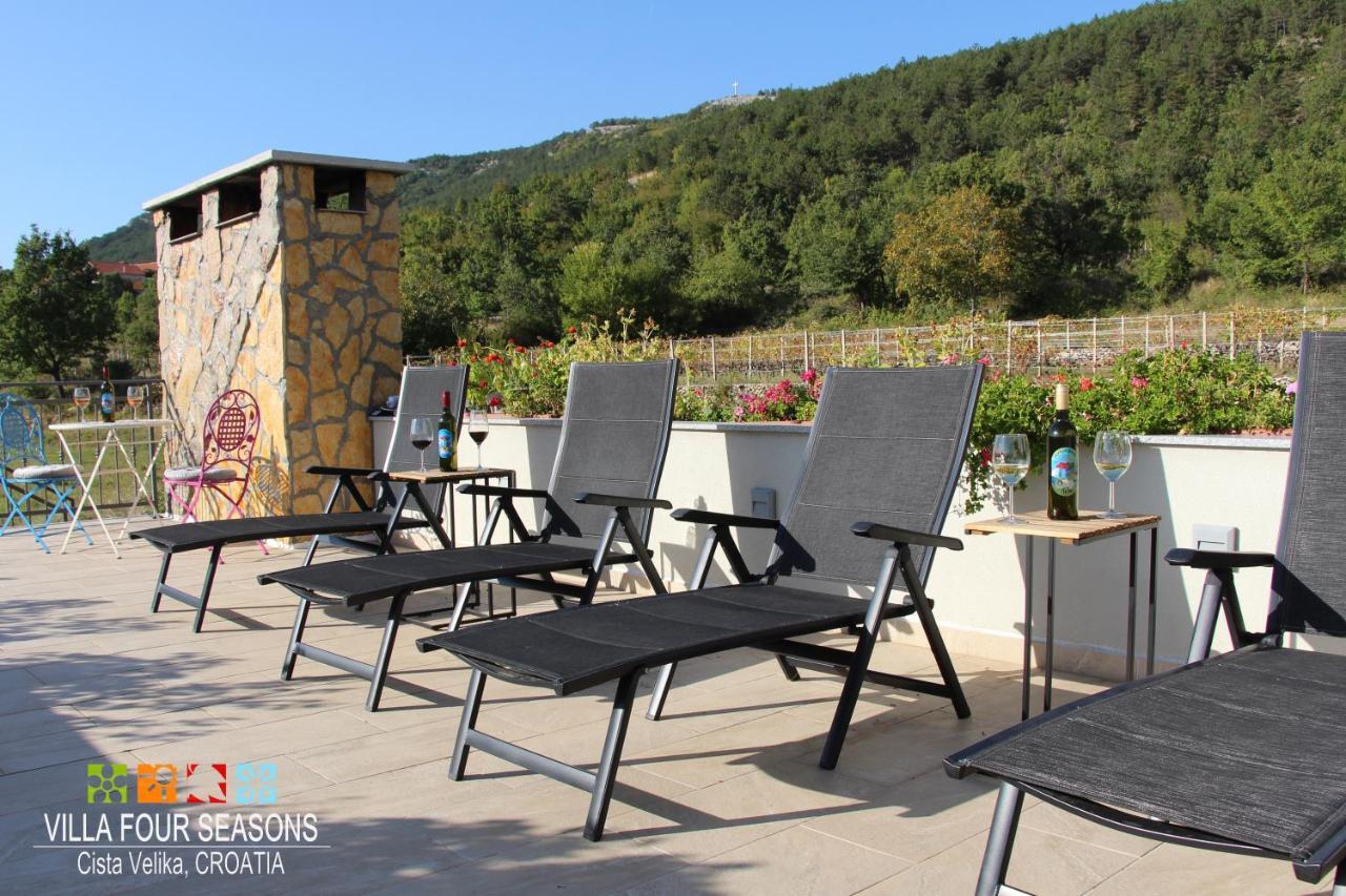Villa Four Seasons, Heated Pool And 3 En-Suite Bathrooms Velika Čista Kültér fotó